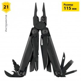Мультитул LEATHERMAN SURGE BLACK 831334 с нейлоновым чехлом Мультитул LEATHERMAN SURGE BLACK 831334 с нейлоновым чехлом